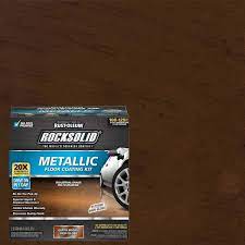 metallic earth brown garage floor kit