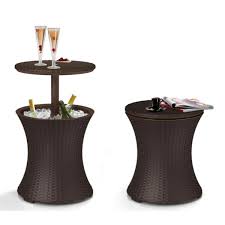 Patio Outdoor Cooler Bar Table 30l