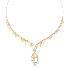 necklace diamond mritsa diamond necklace candere by kalyan jewellers