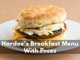 hardee s breakfast menu with s