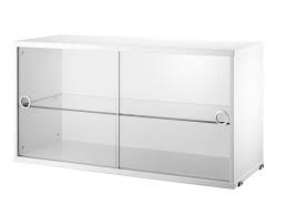 String System Cabinet With Glass Doors