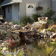 how to build a backyard pond waterfall