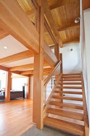 custom solid douglas fir stairs
