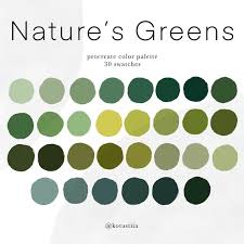 Natures Greens Color Palette 30