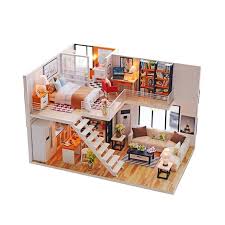Diy 1 24 Miniature Dollhouse Apartment