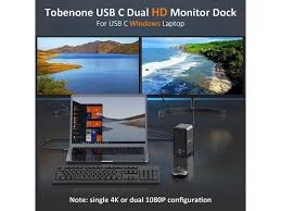 laptop docking station dual monitor for