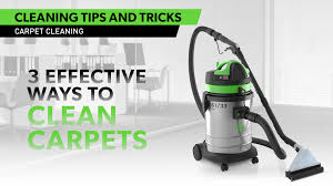 the three main ways to clean a carpet
