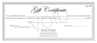 Free Printable Gift Certificate Templates Gift Certificates Make