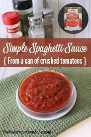 Homemade Spaghetti Sauce With Crushed Tomatoes gambar png