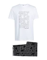 Karl Lagerfeld Man's Printed PJ T-Shirt Set