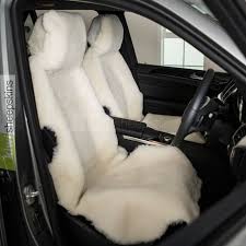 Short Wool Sheepskin Car Seat Covers
