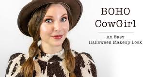 boho cow halloween makeup red