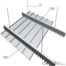 aluminium metal ceiling c shaped strip