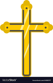 holy cross icon isolated royalty free