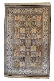 silk qum natural color carpet 4x6 feets