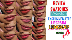 warna wardah exclusive matte lip cream