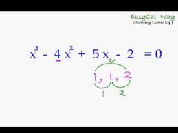solve cubic equation
