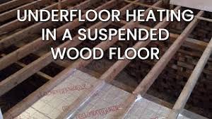 underfloor heating in a suspended wood