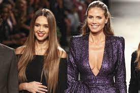 jessica alba hits catwalk for project