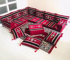 L Shaped Floor Seating Arabic Sofa