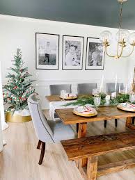 candy cane inspired dining room table