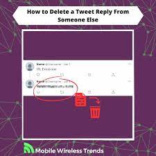 how to delete a tweet reply from