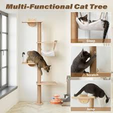 Coziwow 4 Tier Cat Tree Shelf Wall