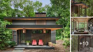 Modern Wooden House Small Compact In