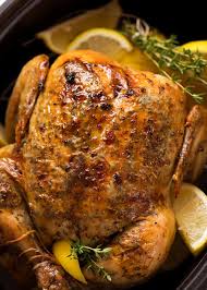For a version of this article with longer downloading times with preloaded animated images (gifs) click here. Slow Cooker Roast Chicken