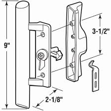 Sliding Glass Door Handle Set Black