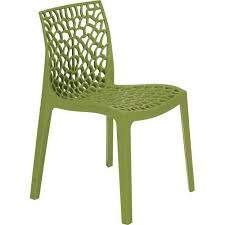 Bright Plastic Outdoor Café Chair