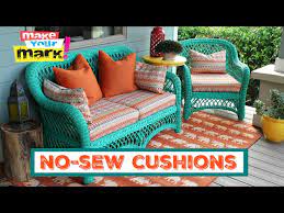 How To No Sew Pillows And Cushions