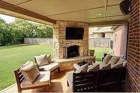 Corner Fireplace For Outdoor Patio