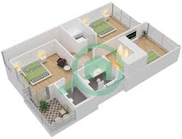 floor plans for type m 3 bedroom villas