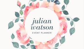 Customize 806 Event Planner Business Card Templates Online Canva