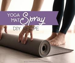 diy yoga mat spray recipe with