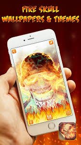fire skull wallpapers themes y