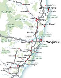 Newcastle and lake macquarie region network effective 26 november 2018. Port Macquarie Map