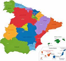 spain map of regions and provinces
