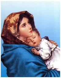 blessed mother mary standing