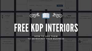 free kdp interiors for low content book