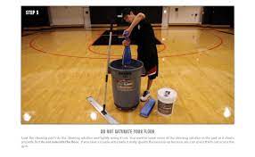 basketball court floor cleaning