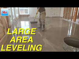 concrete suloor leveling in a large