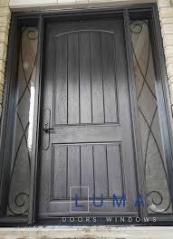 Fiberglass Door With Wrought Iron