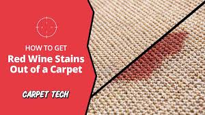 how to remove red wine from a carpet