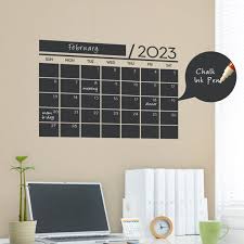 2023 Chalkboard Wall Calendar Large
