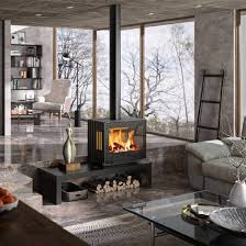 Glance Freestanding Fireplace Wood