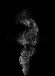Black background with haha text overlay, humor, minimalism, simple background. Tobacco Smoke On A Black Background Stock Image Colourbox