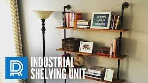 Build a DIY Industrial Pipe Shelving Unit YouTube