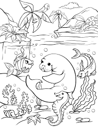 Sea creatures coloring book education games for girls. 2 Pages Coloring With Sea Animals Digital Coloring For Kids Coloring Book In 2021 Free Coloring Pages Free Kids Coloring Pages Coloring Pages